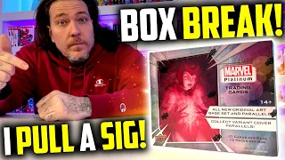 Marvel Platinum UPPER DECK Trading Card Box Break! I Pull a Sig!