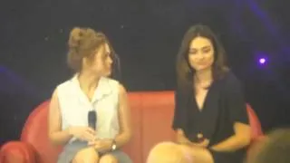 Holland Roden and Crystal Reed arrival, Teen Wolf Convention Paris, 06/07