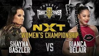 WWE NXT Takeover Phoenix 2019: Shayna Baszler vs. Bianca Belair - Official Match Card