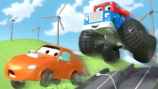 Le Monster truck (le retour) - Carl le Super Truck à Car City - Dessin animé pour enfants