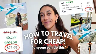 How To Travel For CHEAP | easy step-by-step guide to affordable, budget travel