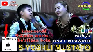 9-yoshli Mustafo "Baxt nimadir" dasturida jonli ijroda (OKEAN UZ)