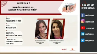 CONFERÊNCIA VI - SEMINÁRIO MP 5.0: CIDADANIA E PROTAGONISMO DA MULHER EM TEMPOS DE PANDEMIA