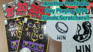 Another day scratching expensive $30 scratch-off tickets from Illinois- Cash is King and 200x games!