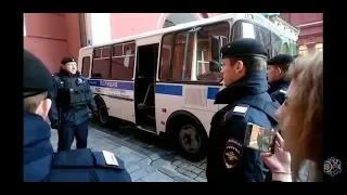 💥Задержание Бессрочки на Красной площади в Москве. 13 октября 2018. Трансляция