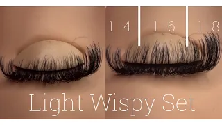 Cat Eye EyeLash Extensions X Practice Mannequin X Light Wispy Set