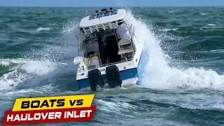 BOAT LOSING CONTROL AT HAULOVER INLET! | Boats vs Haulover Inlet