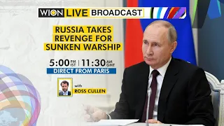 WION Live Broadcast: Russia strikes Kyiv after losing its lead warship | Special coverage from Paris