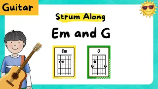 Guitar Em and G Chord Changing Play along Exercise Video