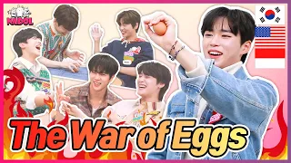 누구 이마가 먼저 깨지나 두고 보자!!!🥚🍳😂🤕🤯 (Egg vs Forehead) 위아이 계란치기 게임(WEi Egg Slap Game!!) [ENG/INDO]