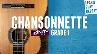 CHANSONNETTE Trinity classical guitar grade 1 2020-2023
