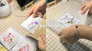 studio vlog ep. 11: packaging orders, putting stickers 🎀