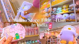 SHOP WITH ME AT MINISO🍡🌸 INDIA| Store tour 🎀+ Haul 🛍️