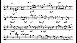 George Garzone - Fours and Twos solo transcription