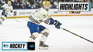 Michigan State at Notre Dame | Highlights | Big Ten Hockey | Oct. 28, 2022