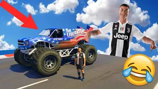 GTA 5 Ragdolls | CRISTIANO RONALDO Jump/Fails ep.3 (Euphoria physics) | Funny Moments