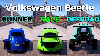 NFS Payback - (RUNNER vs RACE vs OFFROAD) - Volkswagen Beetle - WHICH IS FASTEST !!!