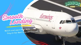 Most THRILLING GIANT Airplane Landing!! Airbus A320 Eurowings Landing at La Guardia Airport