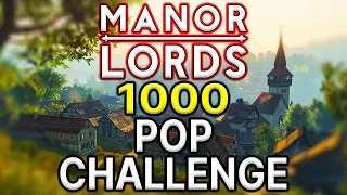 Manor Lords, Setting Up For RAPID Growth!  - 1000 Pop, 1 Town