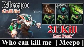 GodLike [Meepo] Midlane 21 Kill With Zero Death | Immortal Gameplay Dota 2 | Dota 2 sroksre