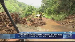 FEMA denies federal funding for Hawaii flood victims