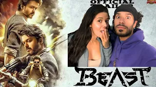 REACTION to Beast - Official Trailer | Thalapathy Vijay • LATIN COUPLE REACTS