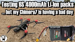 Testing iFlight Fullsend and Dogcom 4000mAh Li-Ion packs to see how long I can fly on a 7" Quad