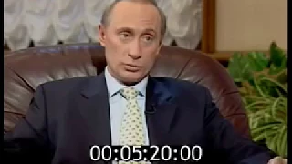 Новый директор ФСБ Владимир Путин дает интервью. 1999 год.