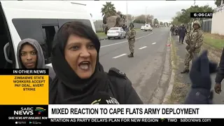 Mixed reaction to Cape Flats army deployment