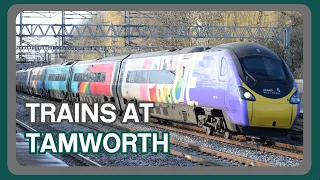 Trains at Tamworth railway station (17/01/2023)