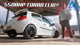 THIS 550BHP TURBO CLIO IS TERRIFYINGLY FAST!!