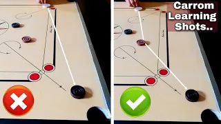 Carrom learning shots for Beginners | Carrom trick shots