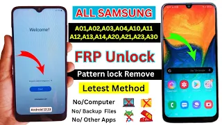 All Samsung A01,A02,A03,A04,A10,A11,A12,A13,A14,A20,A21,A23,A30 | FRP Bypass | Google Account Remove