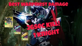 Fastest Warpriest Bake (26s)