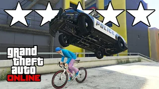 Can You Escape a 5 Star Wanted Level in GTA 5 Online on a Bike?