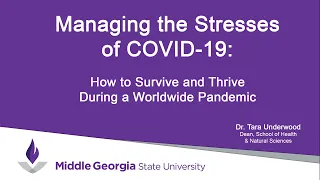 Managing the Stresses of COVID-19