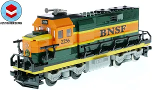 LEGO 10133 Burlington Northern Santa Fe Locomotive BNSF Speed Build - AustrianBrickFan