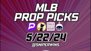 MLB PROP PICKS 5/22/24 | PRIZEPICKS & UNDERDOG ⚾️ #mlb #baseball #prizepicks #underdog #sleeper