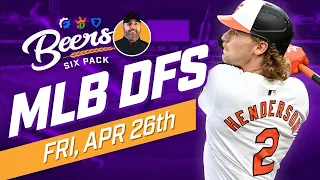 Can The HOTTEST Bat Keep It Going? | Friday MLB DFS DraftKings & FanDuel Picks - Beer's 6 Pack