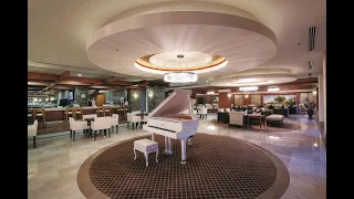 Crystal Family Resort & Spa walkthrough interior of hotel, bar, patisserie, gym, spa, Belek, Antalya