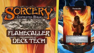 Sorcery: Contested Realm - Flamecaller Beta Avatar Battle Deck Tech #sorcerytcg @wizardsden666