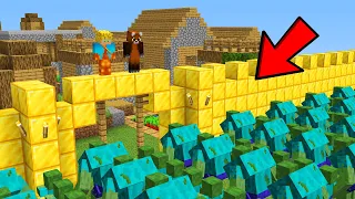 VILLA DE OURO 100% SEGURA CONTRA MUTANTES NO MINECRAFT