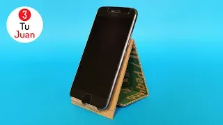 SUPPORT for Cell Phone Homemade with a Cardboard Box 📦 - Fast and EASY 📱