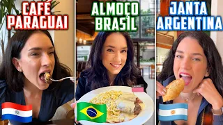 CAFÉ, ALMOÇO E JANTA EM 3 PAÍSES DIFERENTES NO MESMO DIA!