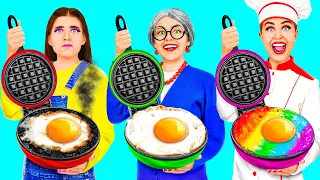 Já vs Babička Kuchařská Výzva | Kuchyňská Bitva S Tajnými Gadgety TeenTeam Challenge