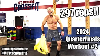 2024 CF Games QuarterFinals Workout #2 – Slow & Steady – 3 BBJO's shy of finishing – 297 reps!