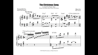 Beegie Adair - The Christmas Song - Sheet music transcription (Jazz Piano)
