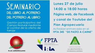 Encuentro virtual "Gestión participativa del Campo Natural mediante el control de oferta forrajera"