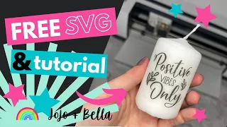 How to Personalize a Candle with your Cricut