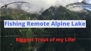 Backpacking Catch and Cook from Remote Alpine Lake (Wild Trout)